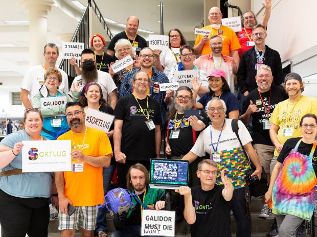 Many of the regular participants of #SortLUG, a weekly opportunity to sort and discuss LEGO from 5pm to 5am (Pacific).