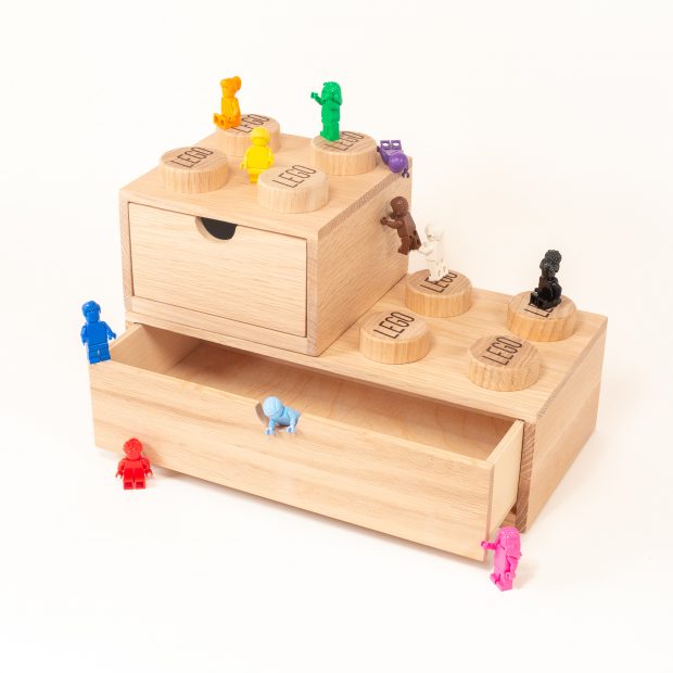 You can't deny that these wooden drawers are cute.