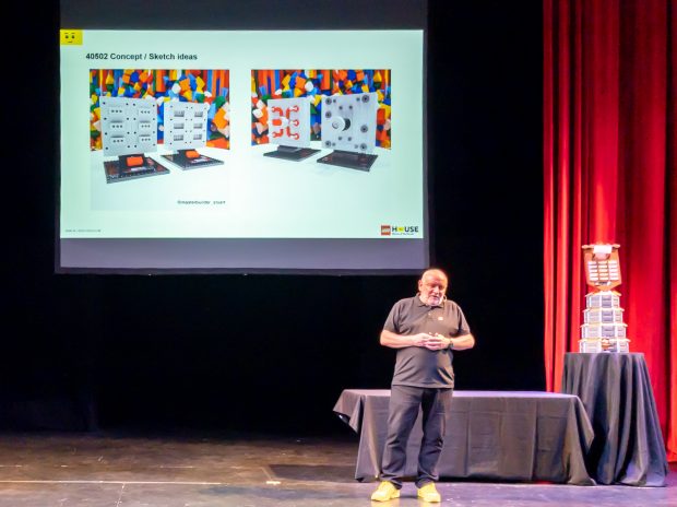 Early idea for a LEGO House exclusive set inspired by the LEGO Moulding Machine.