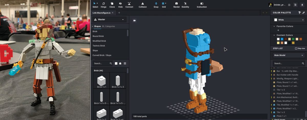 Fantasy Figure (left) and 'Link' in Studio App (right) by Liam Mojaheri Norris.