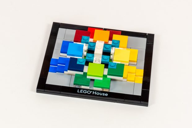 The partially completed model showcasing offset techniques.