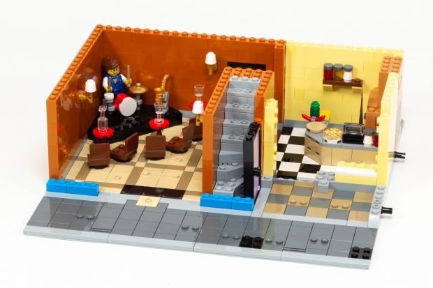 Tables and Chairs in the club, and the counter of Pizzeria coming together in Bag 3.