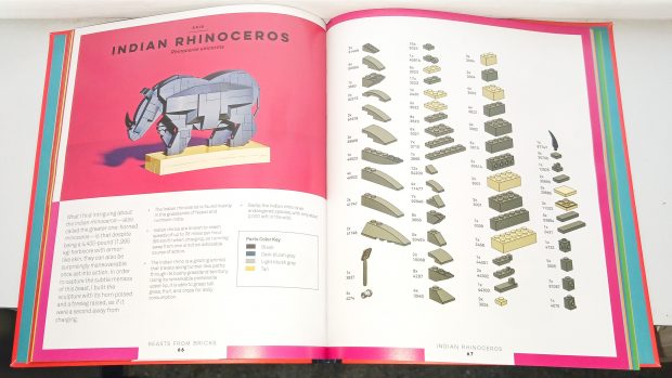 Parts required to build the Indian Rhinoceros.