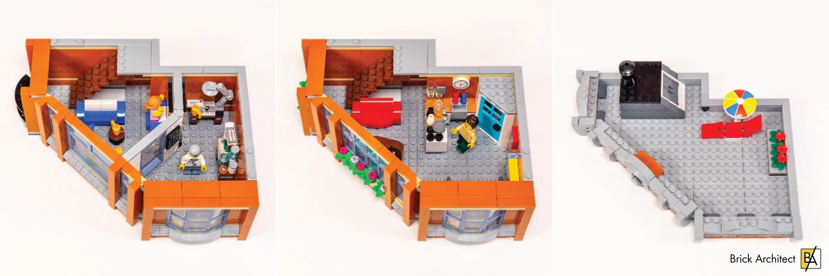 Interior of second and third floor, and the rooftop patio.