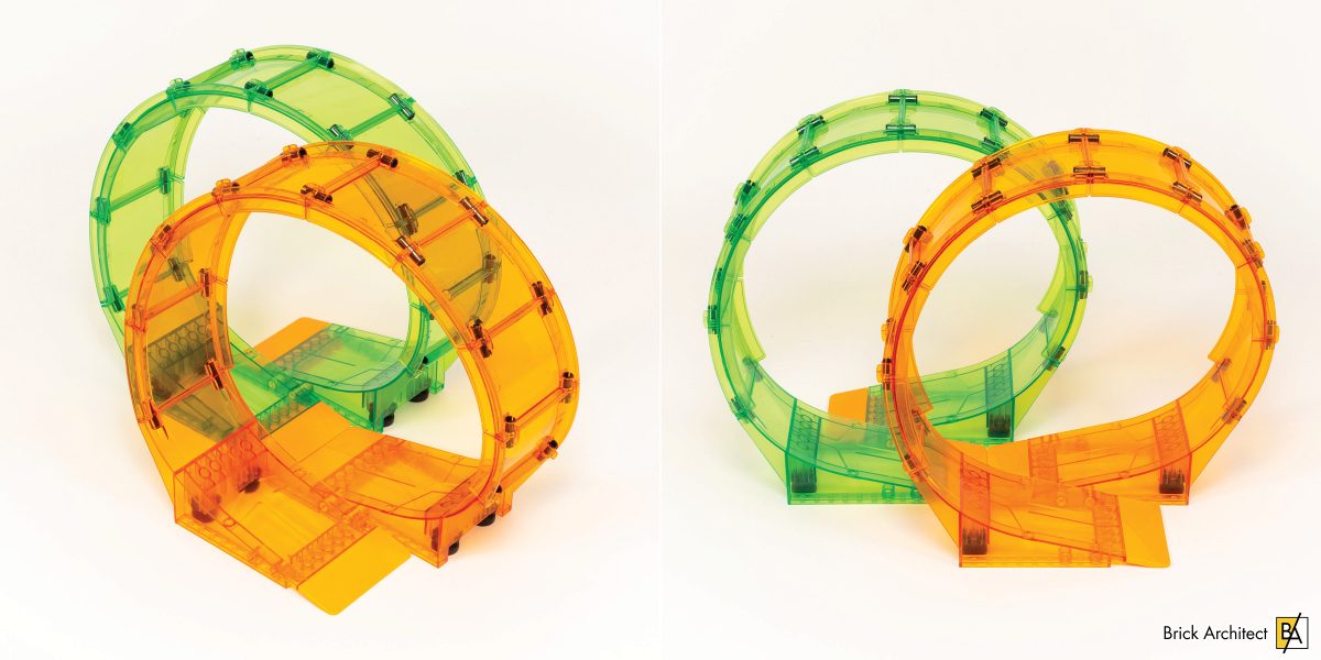 You can create a 'double loop' using just the parts that come in the set.