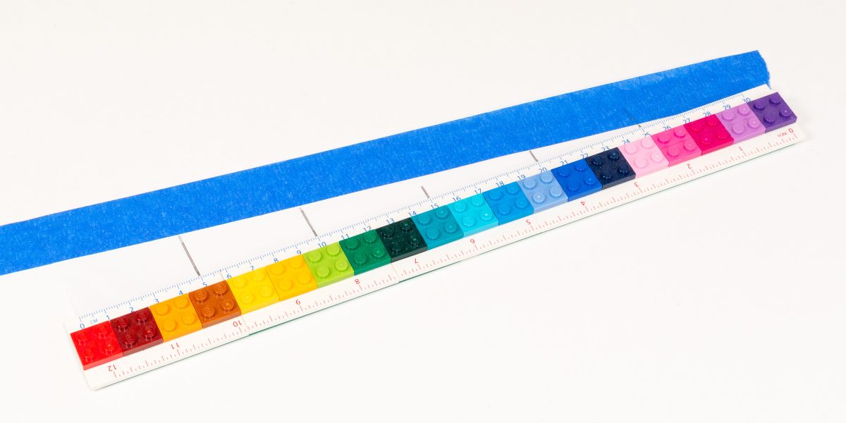 I unrolled the paper to measure the distance.