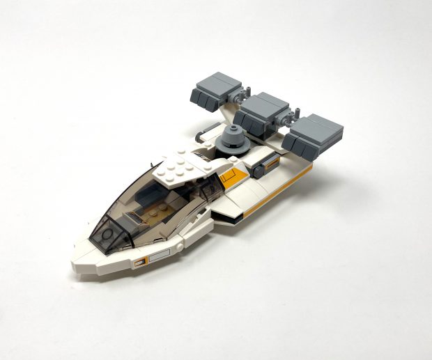 The V-35 Landspeeder is intricately designed, but the standout details are in the engine build. 