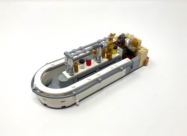 The rounded shapes with minimal exposed studs makes this bar very aesthetically appealing.