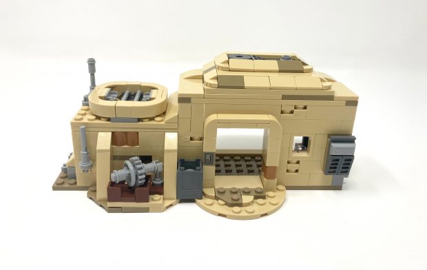 The side buildings capture the shapes of Tatooine's buildings.