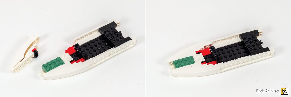 The ship's hull is brick-built, but I do not understand why it is white.