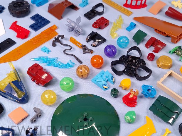 Highlighting some of the new elements in Summer 2023 Ninjago sets. (Photo: New Elementary)