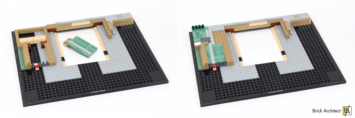 We add a sloping section and stairs in Bag 2.