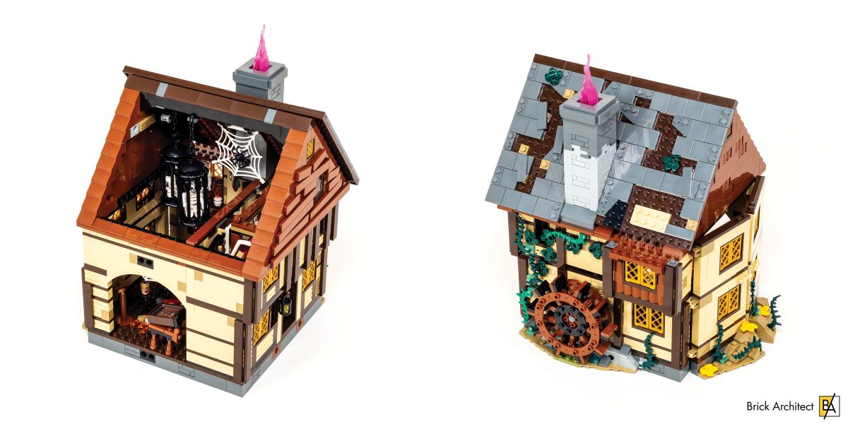 The roof modules are attached using Technic pins.