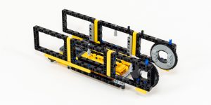 The Boom and Derrick will attach to this rectangular assembly later.