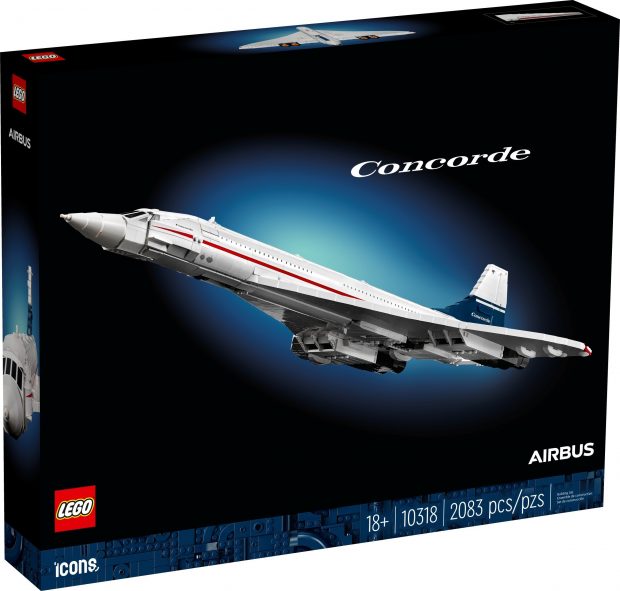 #10318 Concorde is a sleek-looking LEGO model.
