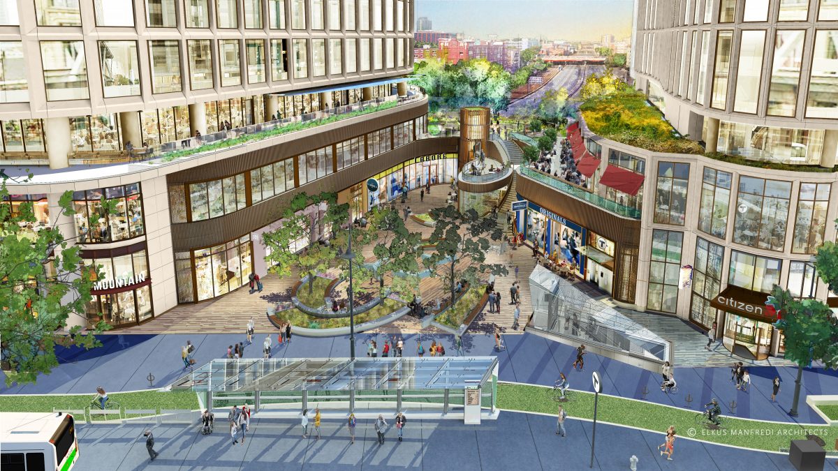 Renderings of the new North America headquarters in Boston's Back Bay neighborhood.