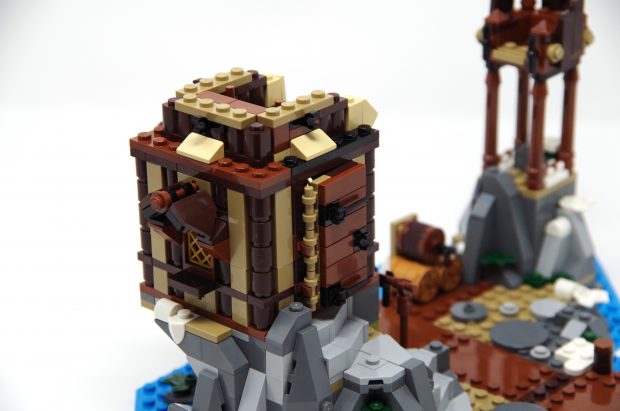 So many different pieces are used to accomplish the details in this build.