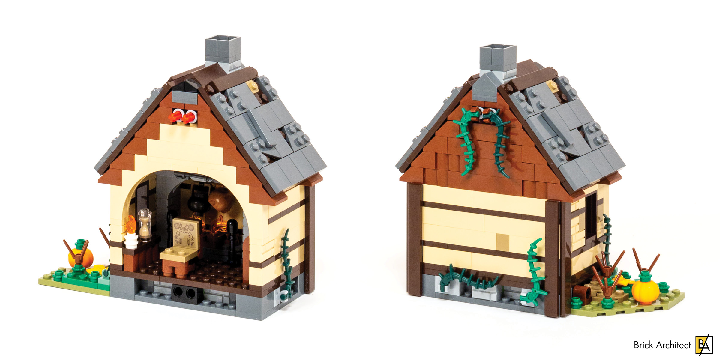 Acrylic Display Case for LEGO Hocus Pocus Sanderson Cottage
