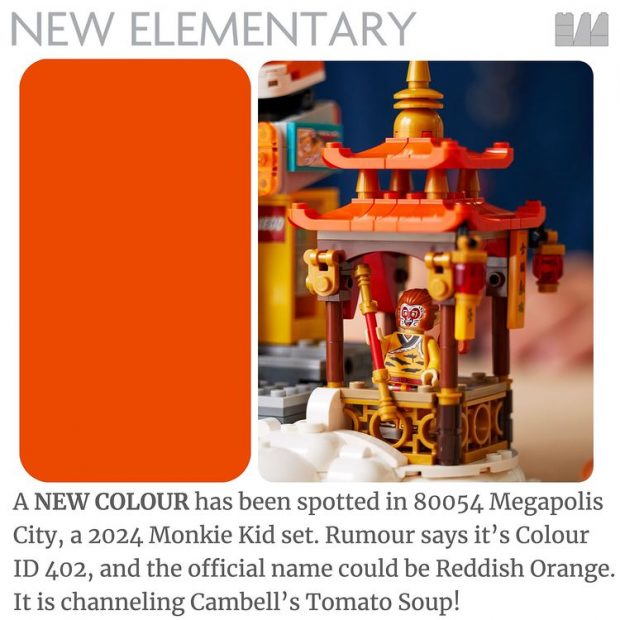 A New Reddish Orange color is coming in 2024. (Photo: New Elementary)