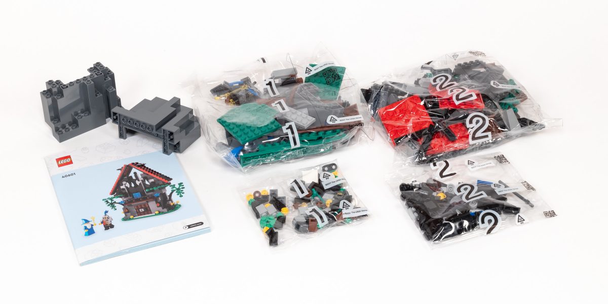 The set contains four bags but just two numbered stages.