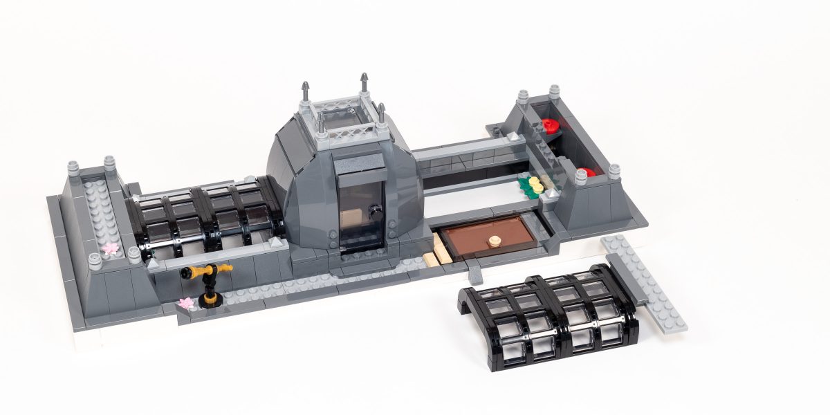 The two skylights are built as large sub-assemblies.