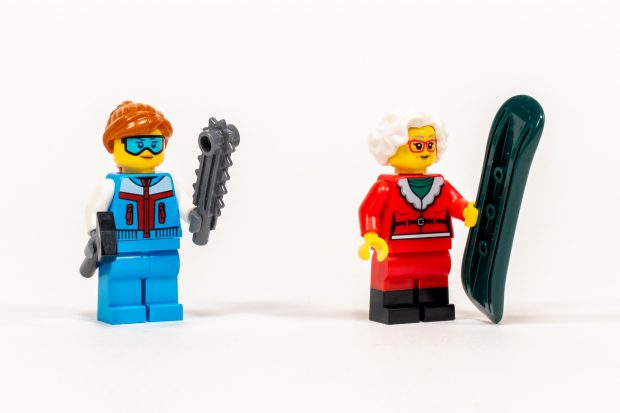 The Sculptor is ready to shred some ice, and Mrs. Claus is ready to shred some snow.