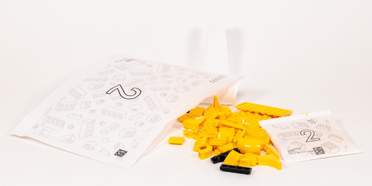 Bag 2 contains the first paper 'presort' bag that I have seen in a retail set.