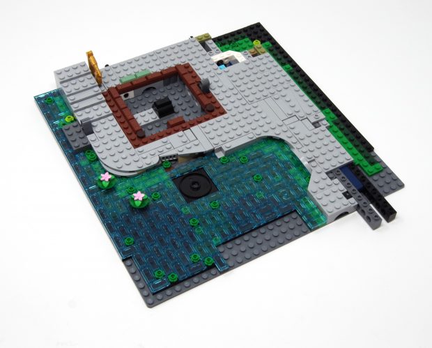 The illusion of depth with water is one of the standout elements of the Ninjago City sets.