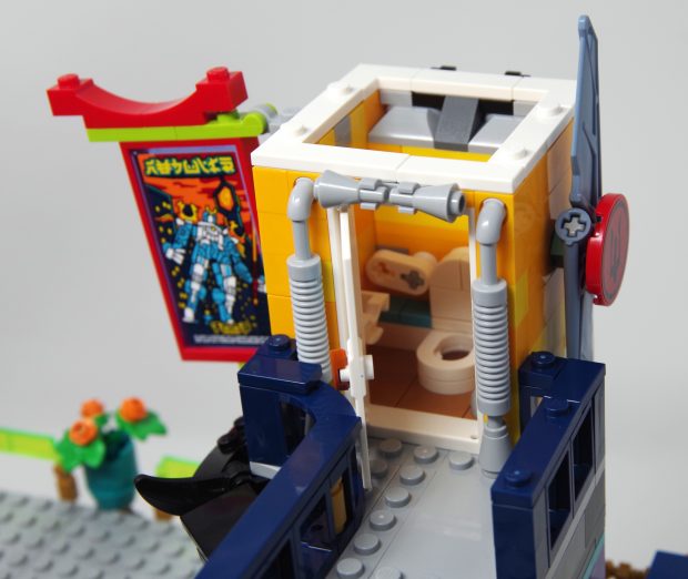 The toilet actually works!