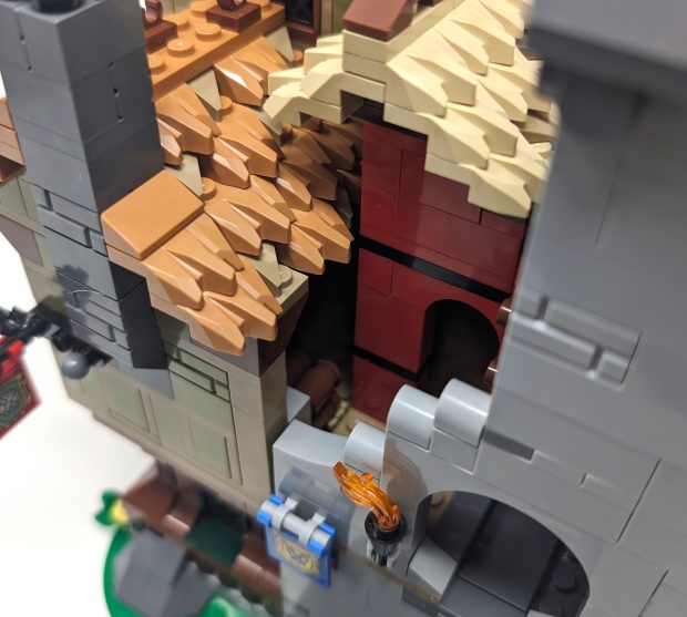 A gap is present when connected.