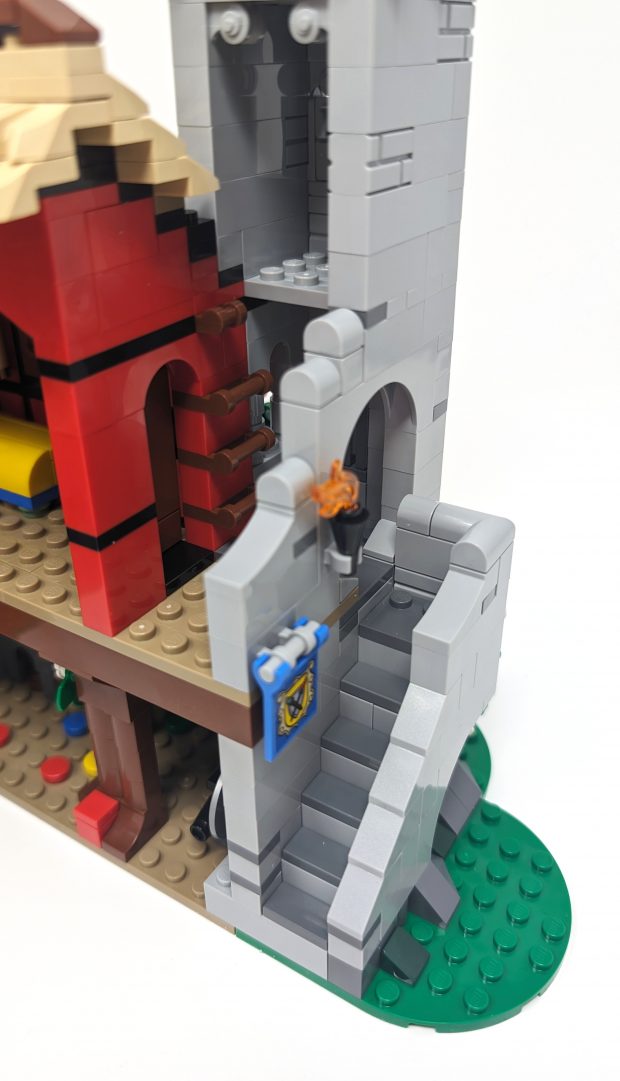 The steps are sized perfectly for minifigures.