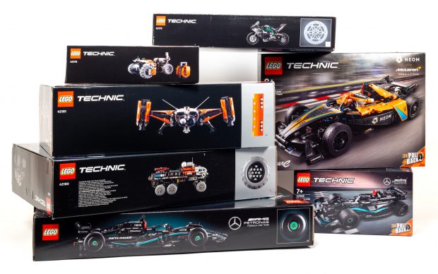 The seven other March 2024 LEGO Technic Sets.