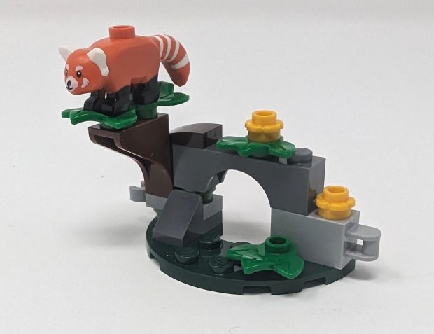 The red panda is the highlight of this set.