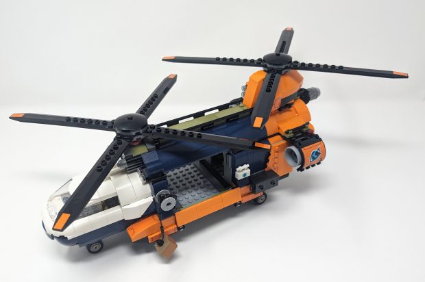 The propellers can be spun using a dial at the back of the vehicle.