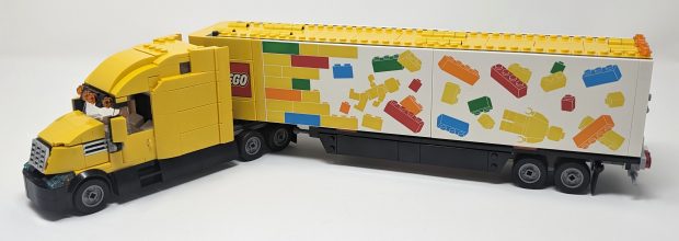 A beautifully detailed truck is packed with printed details.