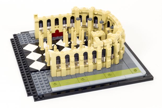 Adding a grid of tiny columns.