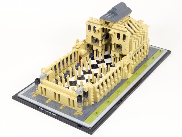 We wrap up this short stage with interior columns in place, but little structural integrity.