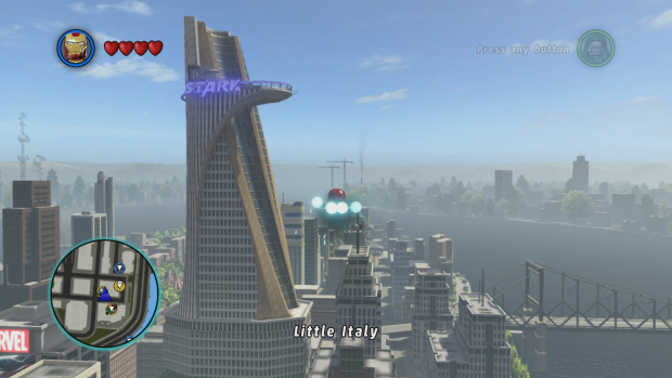 LEGO Marvel Super Heroes (2013) allows you to explore a detailed map of New York City.