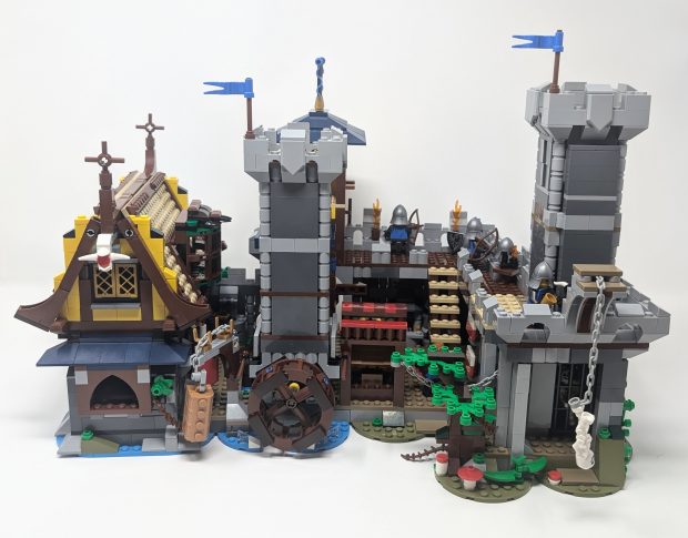 The city is bustling with life.