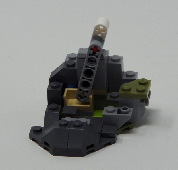 Technic pieces are used for support and motion.