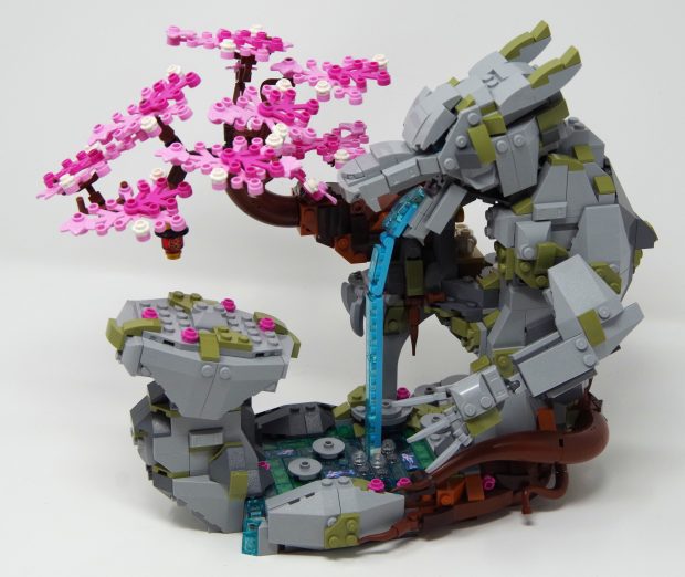 The sprawling cherry blossom tree immediately catches your eye.