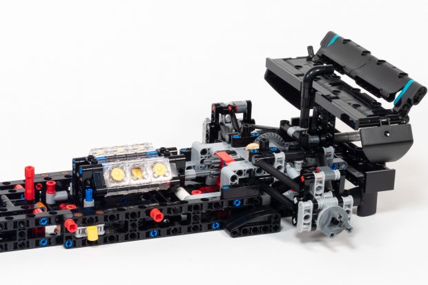 Adding the engine block in bag 5.