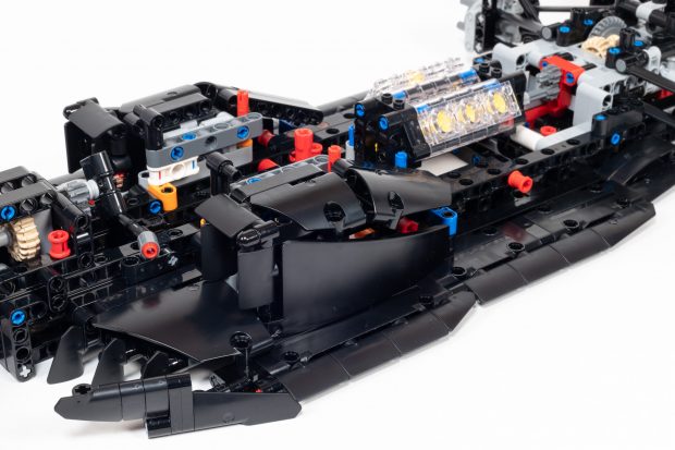 The sidepods bring cool air into the engine.