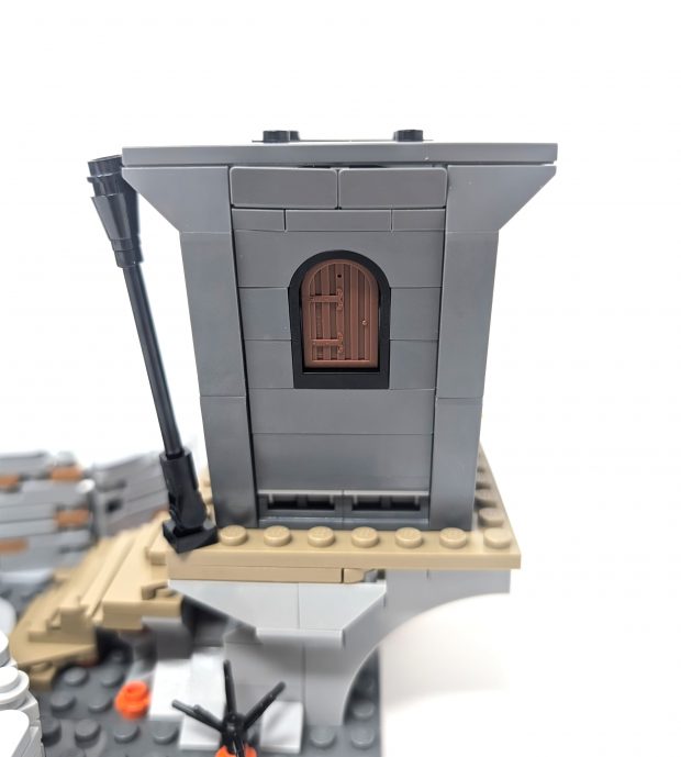 The same slanted wall technique from the Town Hall is utilized here.