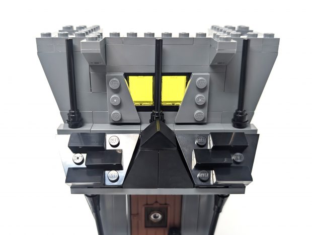 The colored glass for the windows capture light beautifully..