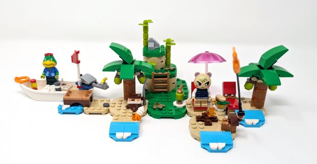 This is the first Animal Crossing set released that changes biome to a beach.