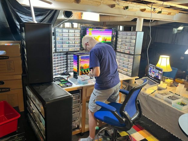 Adam Betts shares behind-the-scenes photos as he designed and built an award-winning LEGO model.