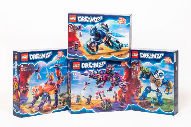 The four smaller LEGO Dreamzzz sets released this summer.