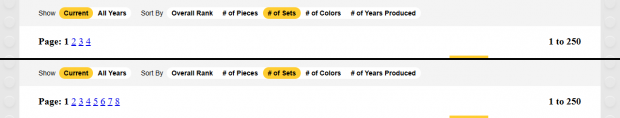 By creating a ton of custom images, I was able to increase the number of pages shown in Most Common Parts galleries.