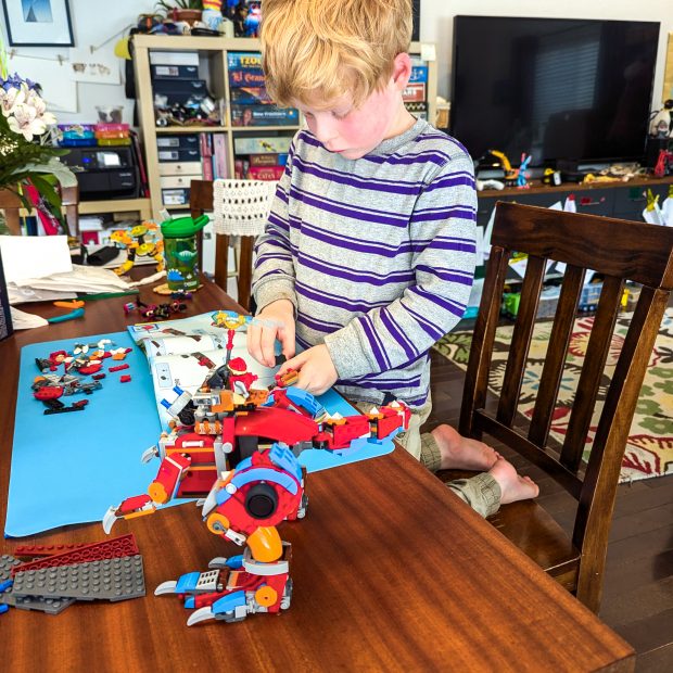 I was surprised that he wasn't very excited to build #71484 Cooper’s Robot Dinosaur C-Rex.